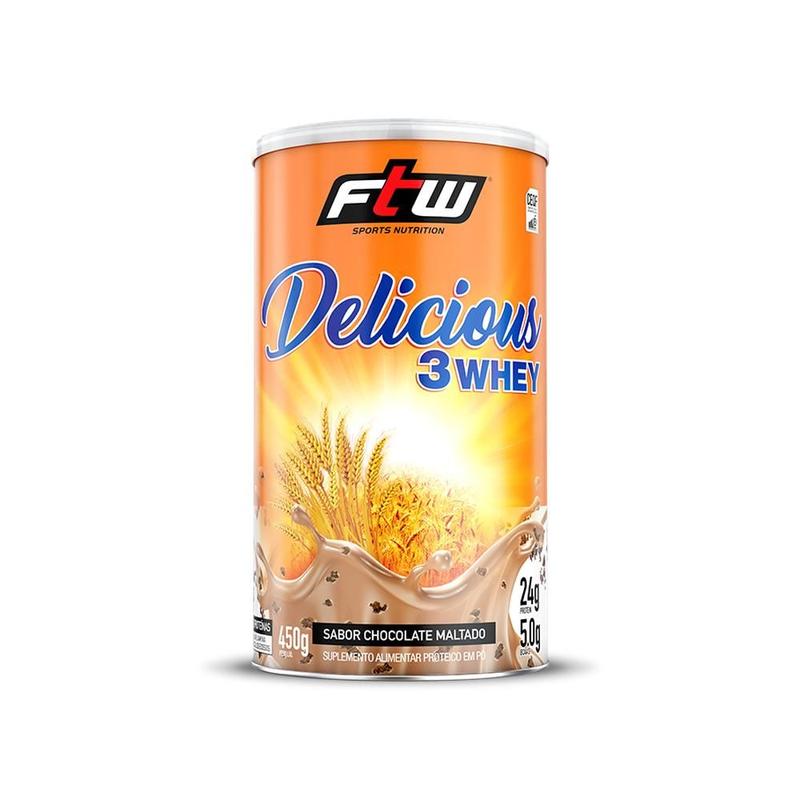 Delicious 3 Whey Proteína Hidrolisada Concentrada E Isolada Lata